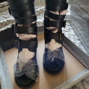 FREEBIRD By Steven Size 8 Bond Gladiator bootie in Black Snake